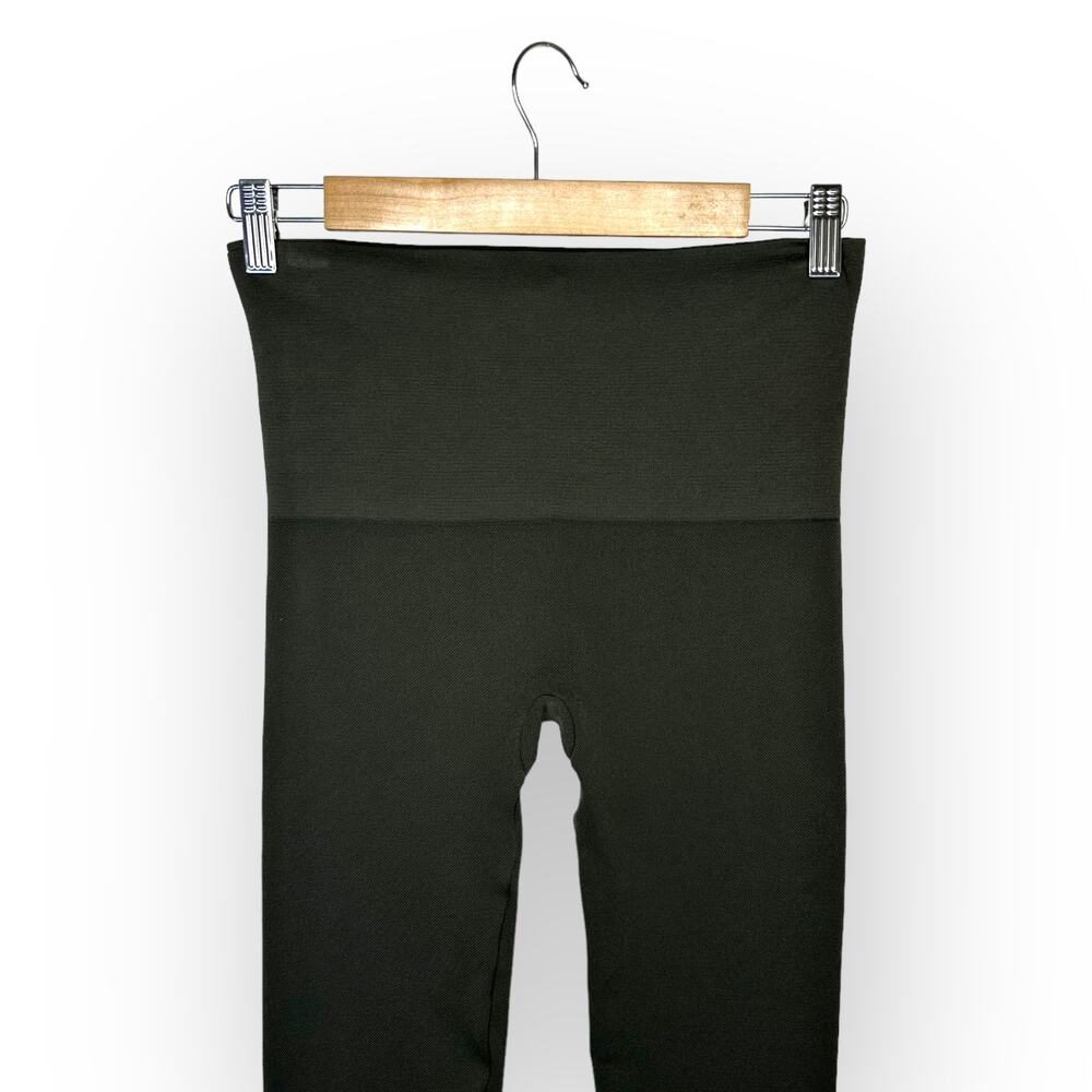 Spanx Women's Look At Me Now Seamless Side Zip Leggings M Olive Green Zip Leg - Picture 5 of 8